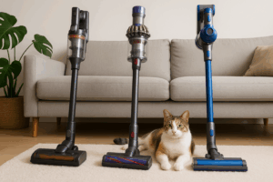 Comparativa 3 aspiradoras sin cable para hogares con mascotas